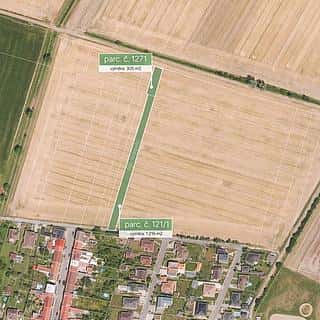 Prodej stavební parcely 1521 m² Martinice, Martinice, okres Kroměříž