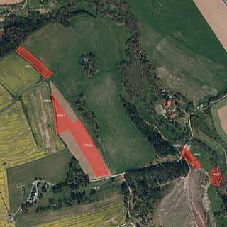 Prodej zemědělské půdy 19007 m² Křešín, Křešín, okres Pelhřimov