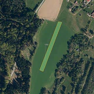 Prodej zemědělské půdy 15867 m² Obrataň, Obrataň, okres Pelhřimov