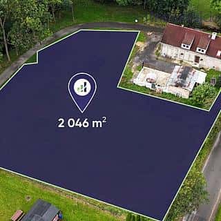 Prodej stavební parcely 2046 m² Dolní Řasnice, Dolní Řasnice, okres Liberec