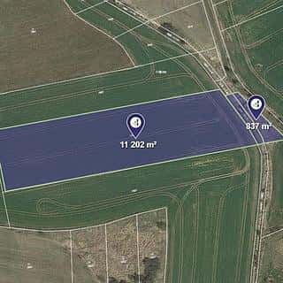 Prodej zemědělské půdy 12039 m² Postupice, Postupice, okres Benešov