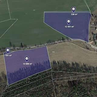 Prodej zemědělské půdy 6954 m² Nové Dvory, Nové Dvory, okres Příbram