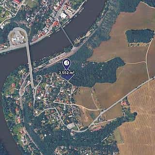 Prodej lesa 3552 m² Davle, Davle, okres Praha-západ