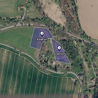 Prodej zemědělské půdy 11885 m² Chotoviny, Chotoviny, okres Tábor