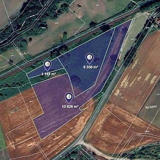 Prodej zemědělské půdy 9280 m² Kropáčova Vrutice, Kropáčova Vrutice, okres Mladá Boleslav