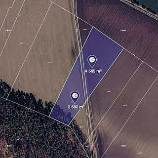 Prodej zemědělské půdy 6912 m² Zvěřínek, Zvěřínek, okres Nymburk