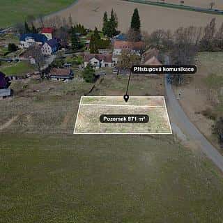 Prodej stavební parcely 871 m² Planá, Planá, okres Tachov