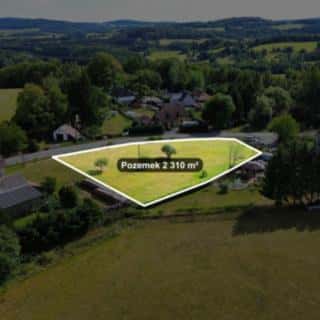 Prodej stavební parcely 2310 m² Halže, Halže, okres Tachov