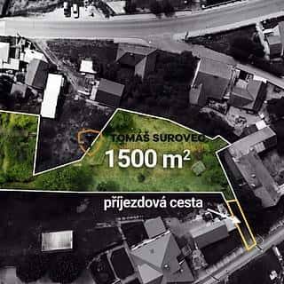 Prodej stavební parcely 1500 m² Nedašov, Nedašov, okres Zlín