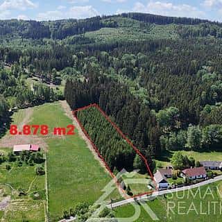 Prodej stavební parcely 8878 m² Soběšice, Soběšice, okres Klatovy