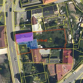Prodej stavební parcely 1116 m² Svitavy, Školní, Svitavy