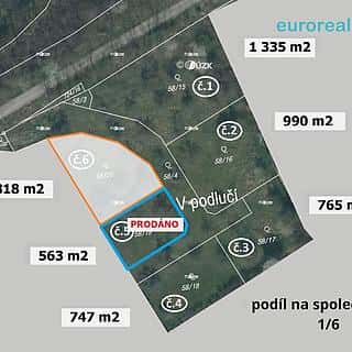 Prodej stavební parcely 818 m² Plzeň, Plzeň, okres Plzeň-město