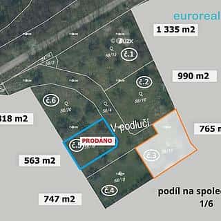 Prodej stavební parcely 765 m² Plzeň, Plzeň, okres Plzeň-město