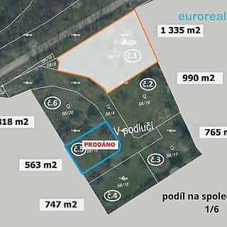 Prodej stavební parcely 1335 m² Plzeň, Plzeň, okres Plzeň-město