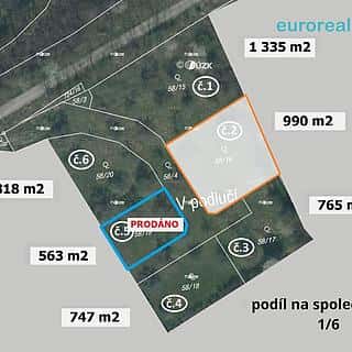 Prodej stavební parcely 990 m² Plzeň, Plzeň, okres Plzeň-město