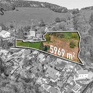 Prodej stavební parcely 5969 m² Chuderov, Chuderov, okres Ústí nad Labem