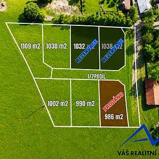 Prodej stavební parcely 1030 m² Mořkov, Mořkov, okres Nový Jičín