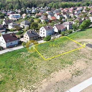 Prodej stavební parcely 874 m² Strakonice, U Větrolamu, Strakonice