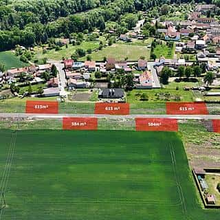 Prodej stavební parcely 583 m² Vršovice, Vršovice, okres Louny