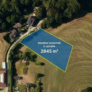 Prodej stavební parcely 2845 m² Žirovnice, Žirovnice, okres Pelhřimov