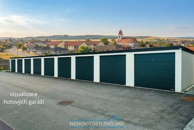 Prodej novostavby garáží 18m2, v lokalitě 2 min od Znojma, k, okres Znojmo