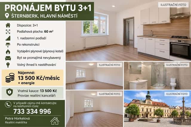 Pronájem bytu, okres Olomouc