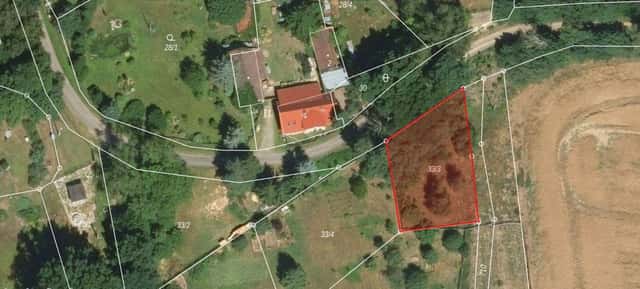 Stavební pozemek 720 m² Mýtina u Chebu (část obce Lipová), Lipová – Mýtina, okres Cheb