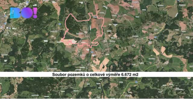 Prodej pole, 6672 m2, Dražovice u Sušice, Dražovice, okres Klatovy